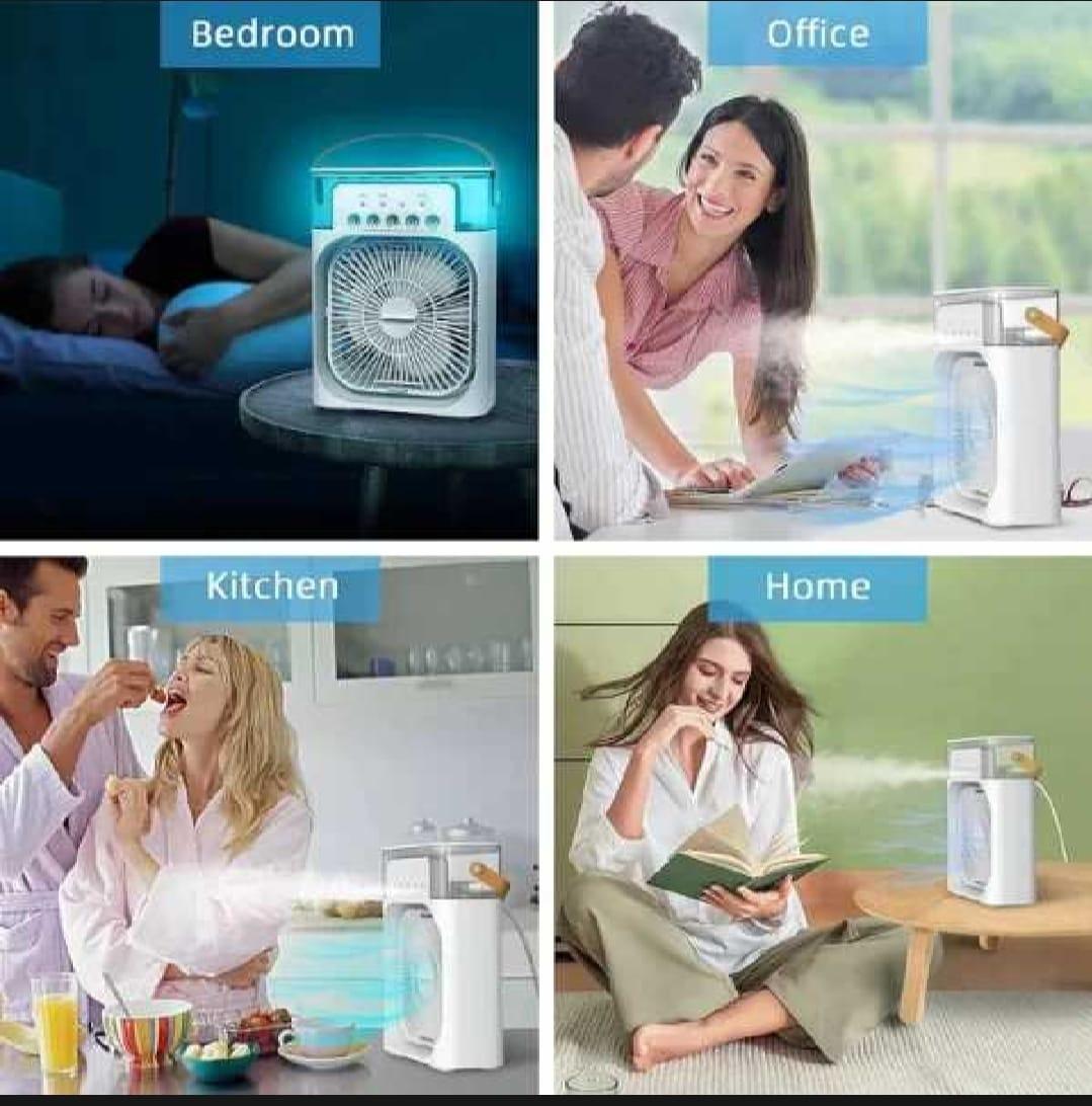 Mini Air Conditioner - 1 Pc Portable Fan with 3 Fan Speeds and 60° Adjustment